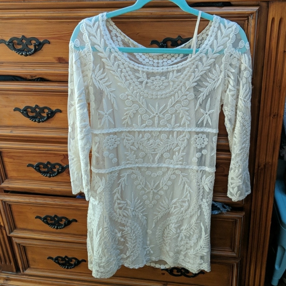 Sheer Lace Dress
